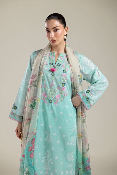 Embroidered | Cambric | Floral Tailored 3-piece | USD 75.00