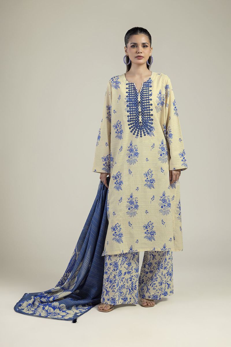 Embroidered | Mesuri Dobby | Mesuri Tailored 3-Piece | USD 70.00