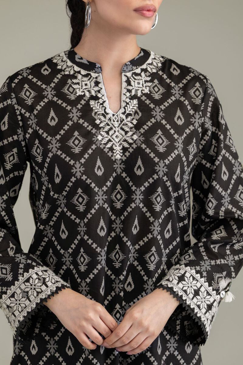 Embroidered | Lawn | Black Lawn Kurta | USD 35.00