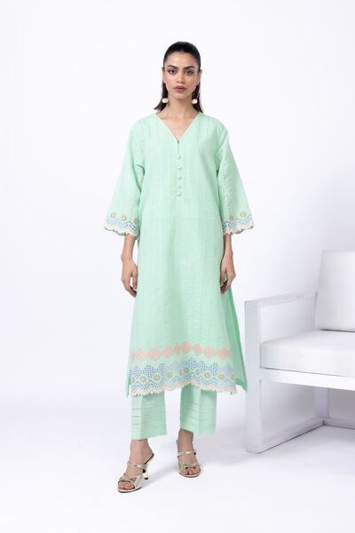 Embroidered | Cotton Reflex | Pants | USD 7.50