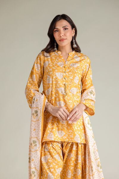 Embroidered | Cambric | Floral Short Kurta | USD 30.00