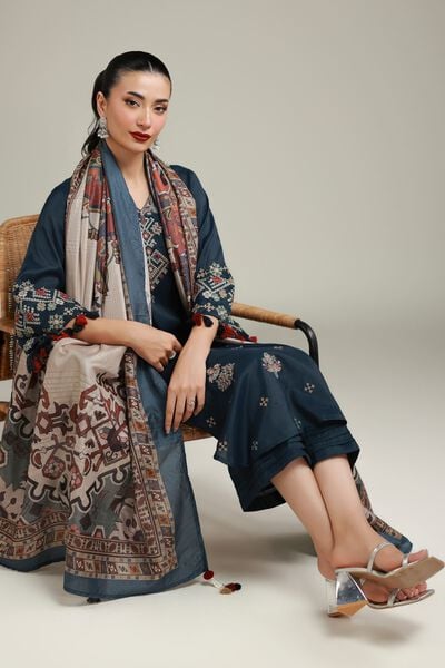 Embroidered | Polyester Silk | Tribal Draped Dupatta | USD 30.00
