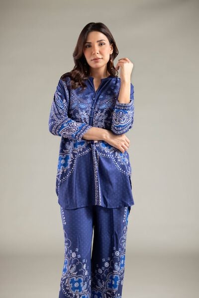 Printed | Viscose | Paisley Band-Collar Kurta | USD 35.00