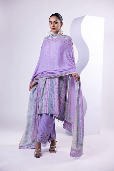 Embroidered | Light Oak Silk | Dupatta | USD 40.00