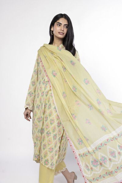 Embroidered | Lawn | Fabrics 3 Piece | USD 40.00