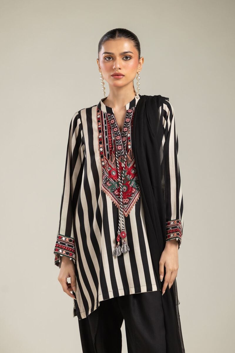 Embroidered | Chiffon | Black Chiffon Dupatta | null