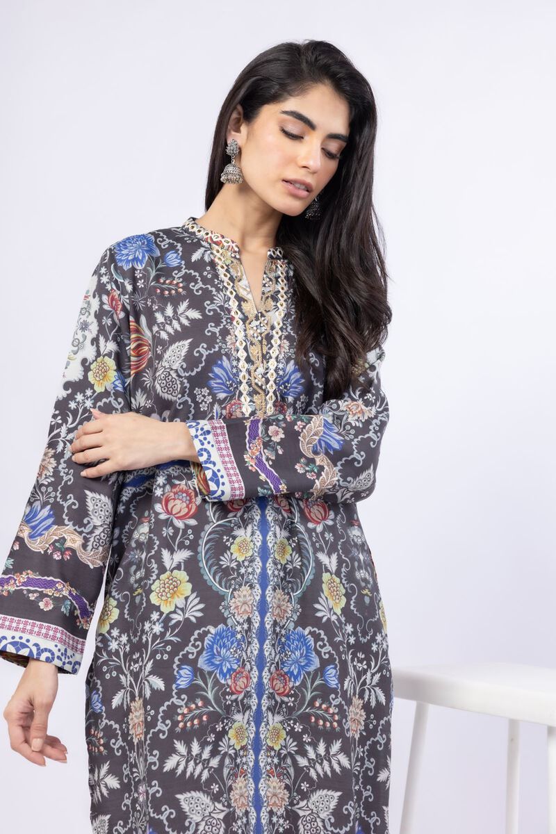 Embroidered | Russian Raw Silk | Kurta | USD 35.00