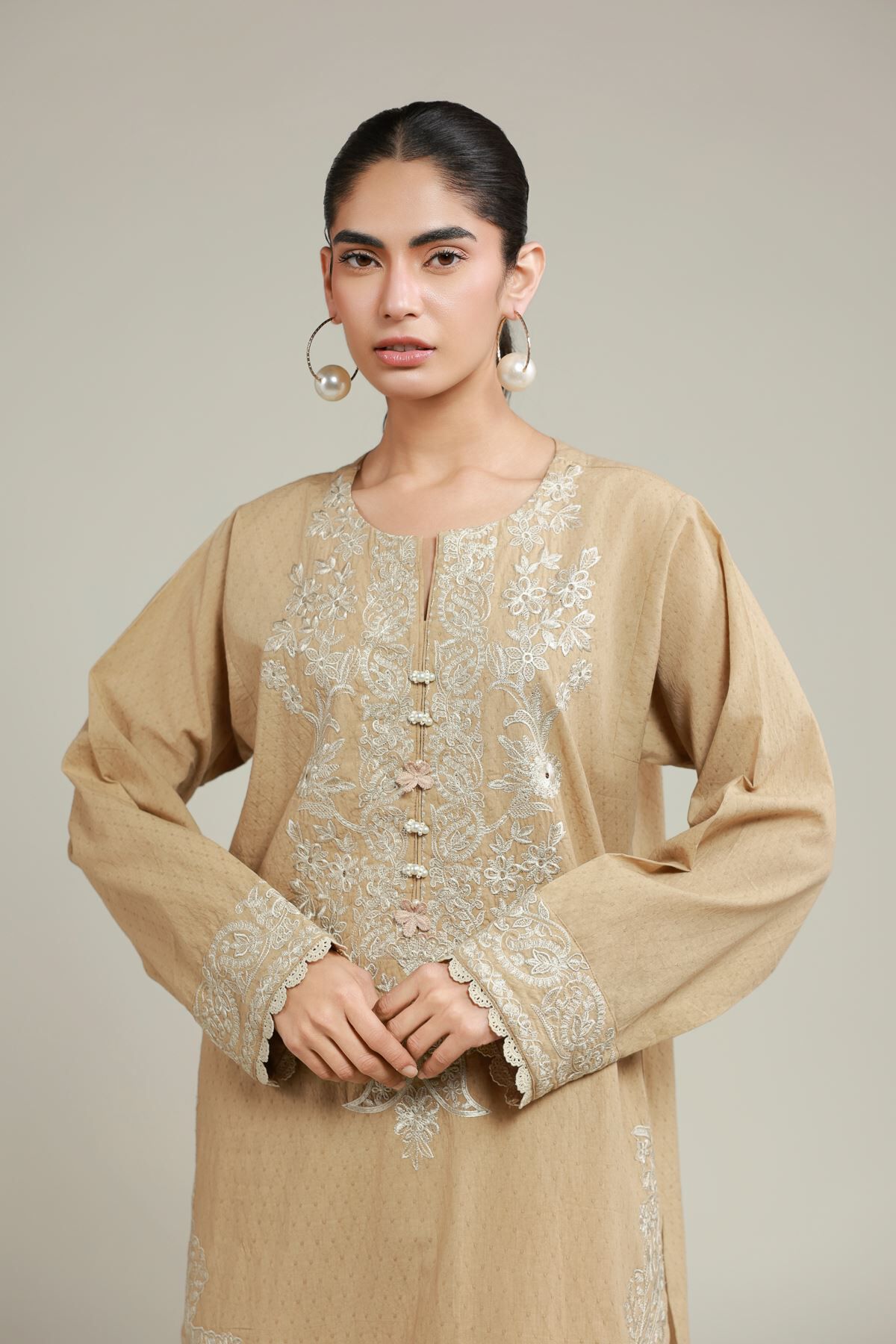 トップス Organic Cotton Pigment (khaki) ovy kaja Buy Tailored Dobby Set | 0.0 N/A | T-A112-26-106EA2-VG_MULTI