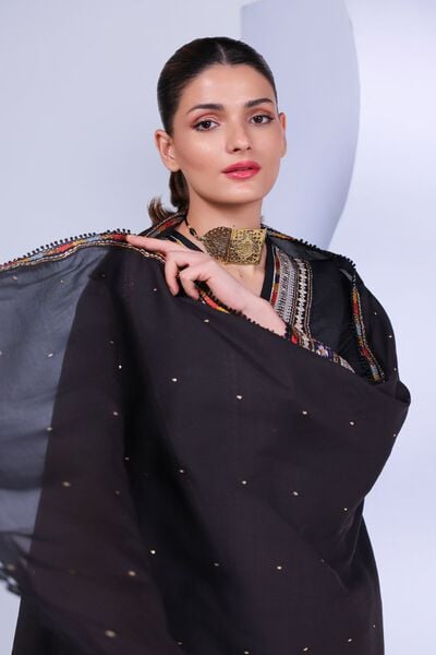 Embroidered | Light Thai Silk | Dupatta | USD 33.00