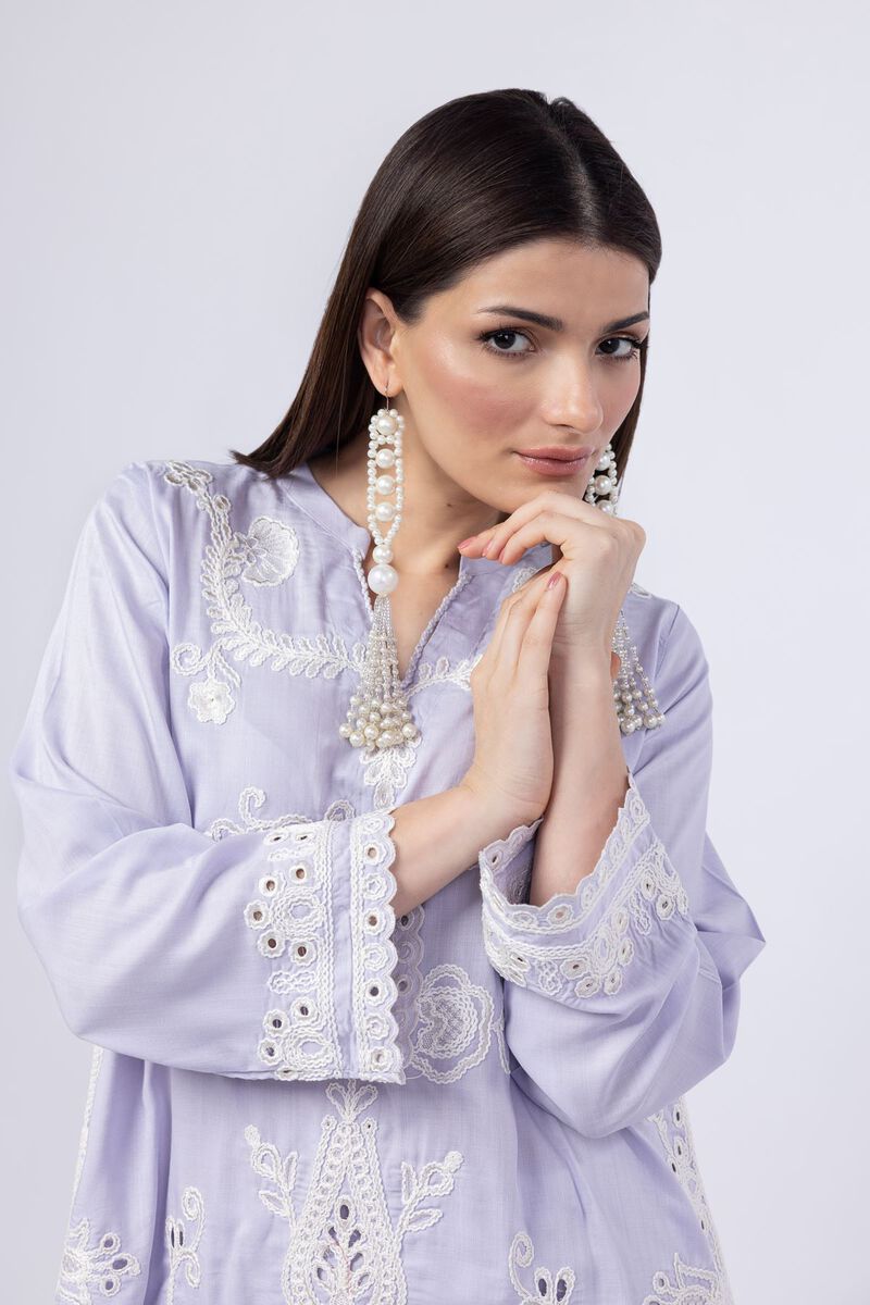 Embroidered | Crosshatch Raw Silk | Kurta | USD 30.00