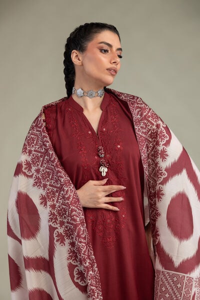 Embroidered | Polyester Silk | Polyester Silk Dupatta | USD 30.00