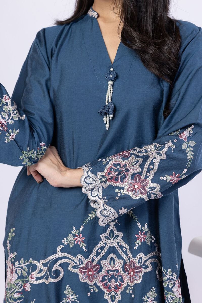 Embroidered | Raw Silk | Kurta | USD 25.00