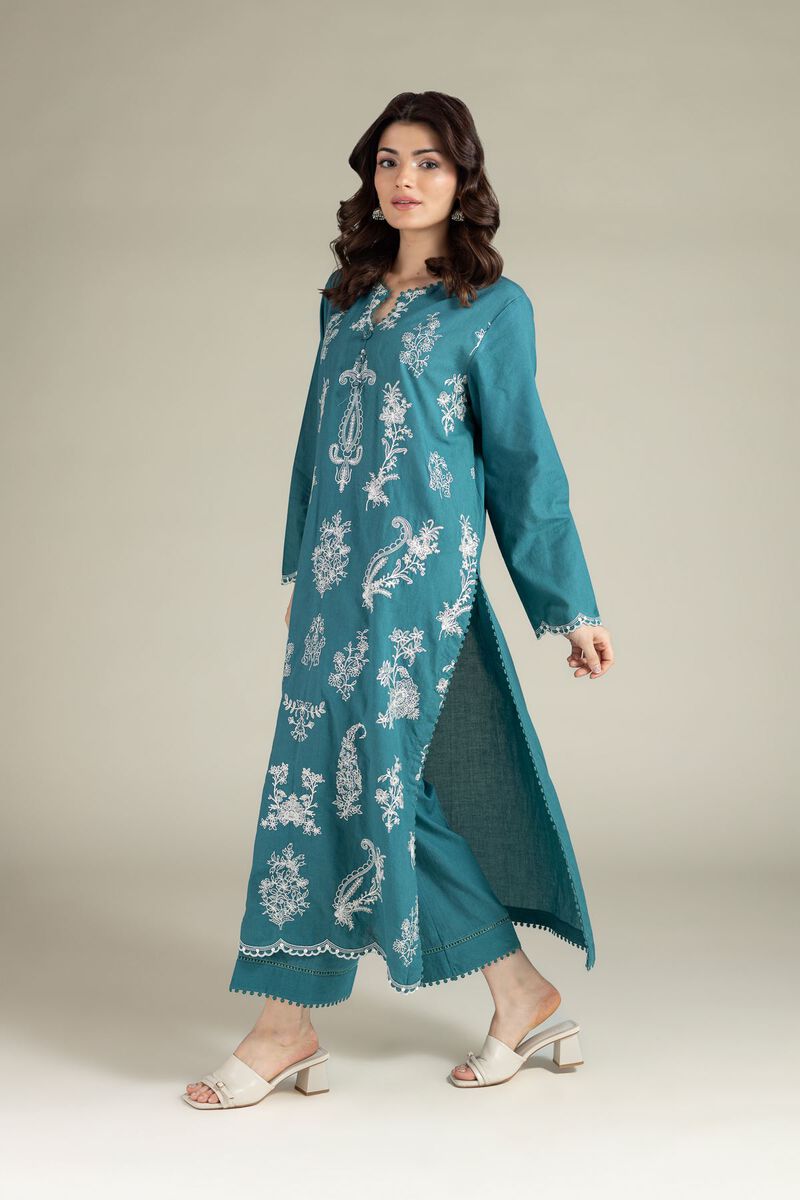 Embroidered | Cambric | Tailored 2 Piece | Top and Bottom | USD 65.00