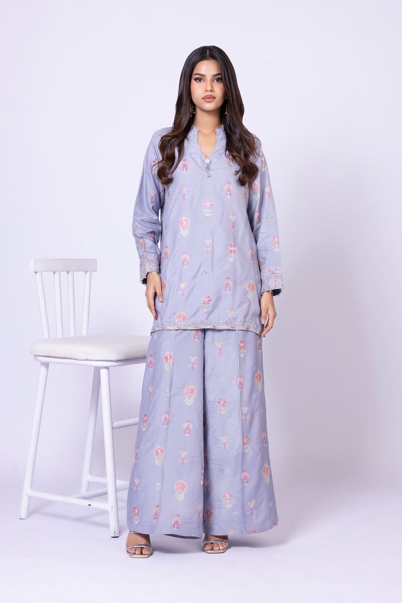 Embroidered | Viscose Oak Silk | Pants | USD 40.00