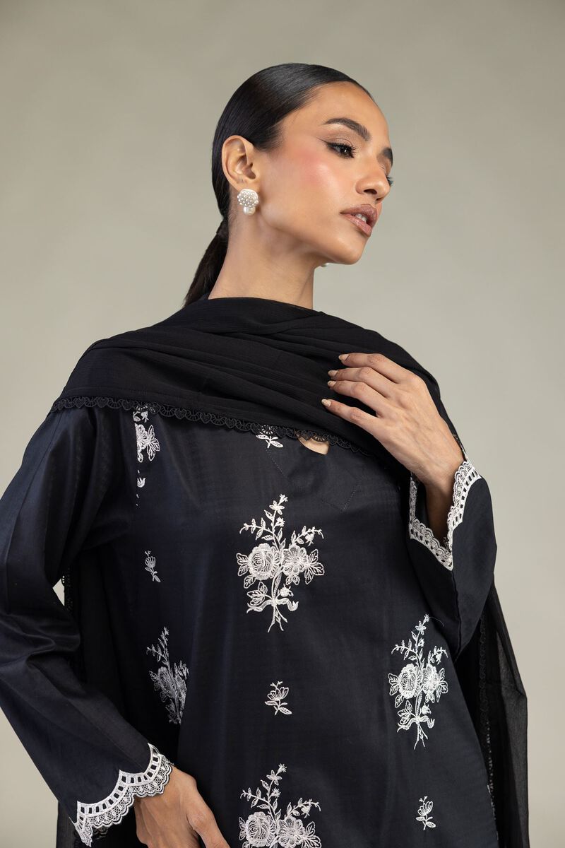 Embroidered | Dobby | Tailored Floral 3-Piece | USD 80.00