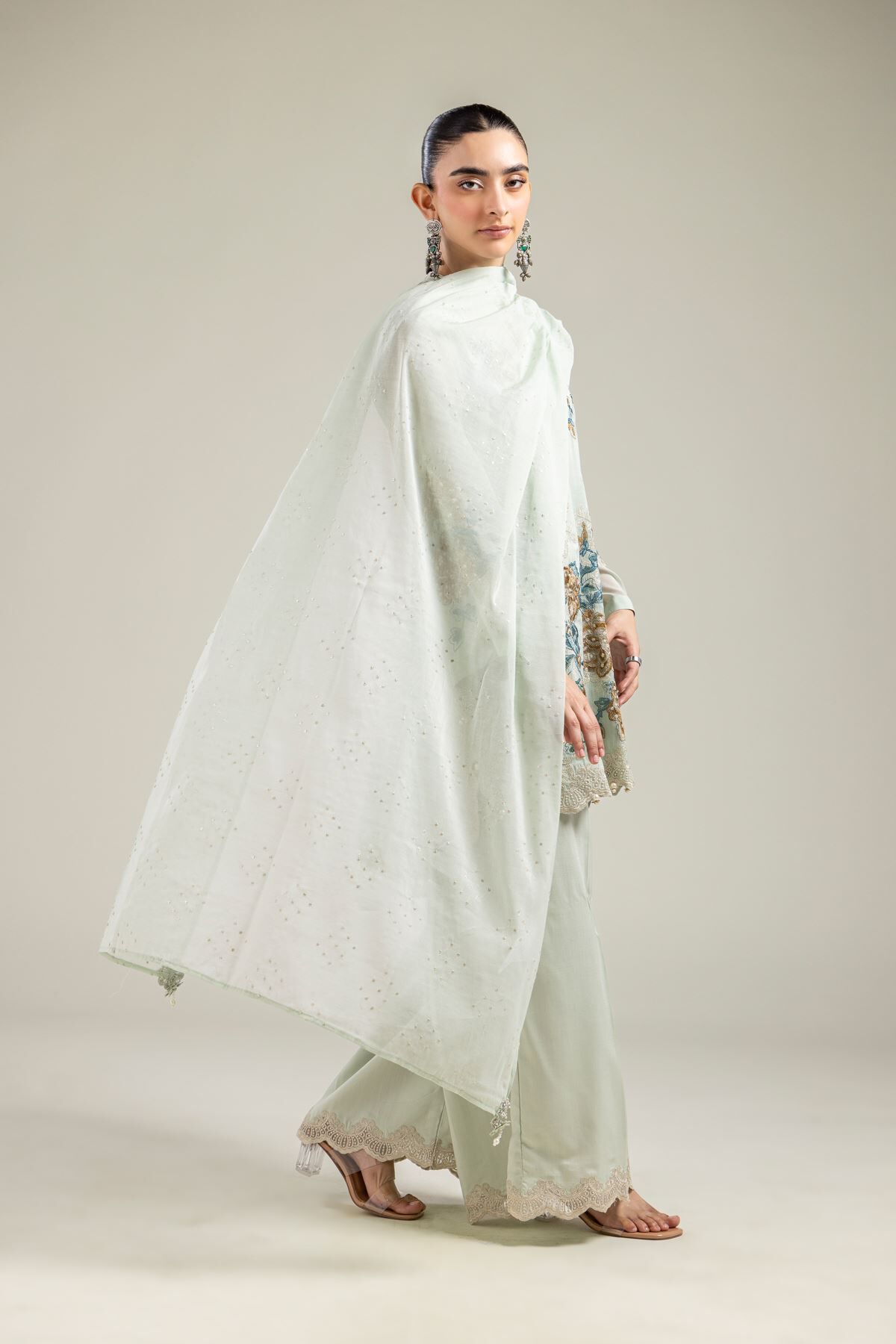 Buy Mint Solid Dupatta | 0.0 N/A | 2-26-109-C-H-VG_MULTI | Khaadi