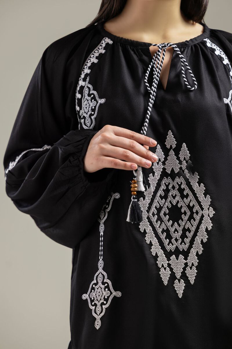 Embroidered | Viscose Crepe | Blouse | USD 40.00