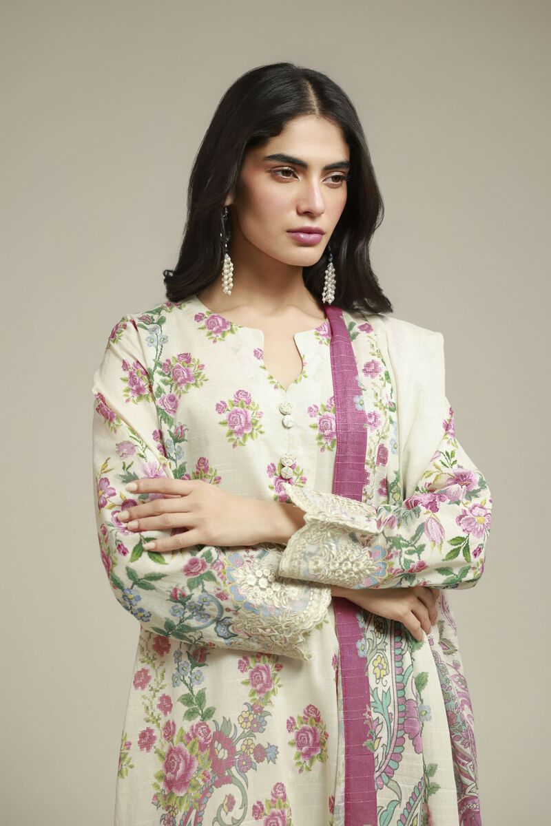 Embroidered | Mesuri | Tailored 3-Piece Set | USD 70.00