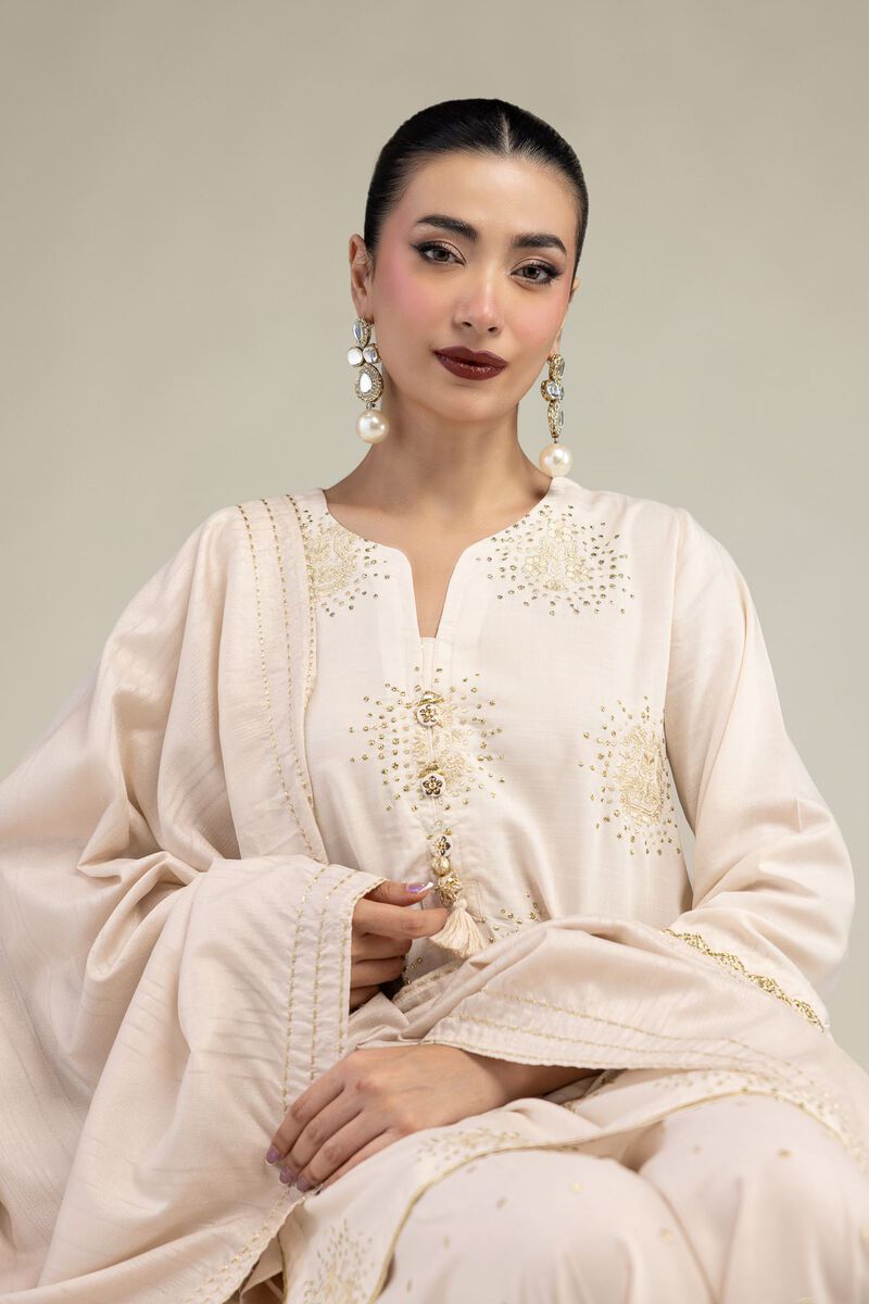 Embroidered | Polyester Silk | Silk Gota Dupatta | USD 35.00