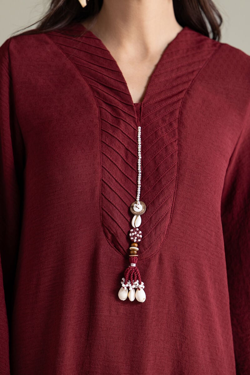 Dyed | Textured Georgette | Crinkled Longline Kurta | USD 40.00