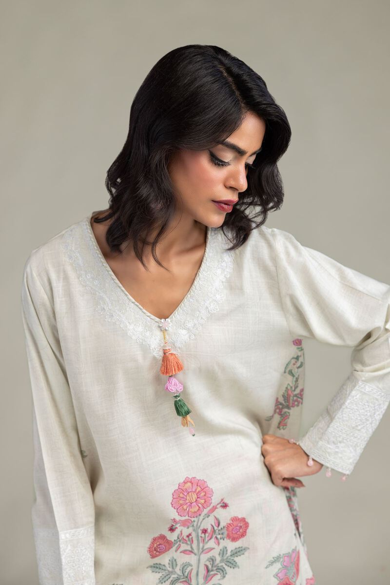 Embroidered | Raw Silk | Kurta | USD 60.00