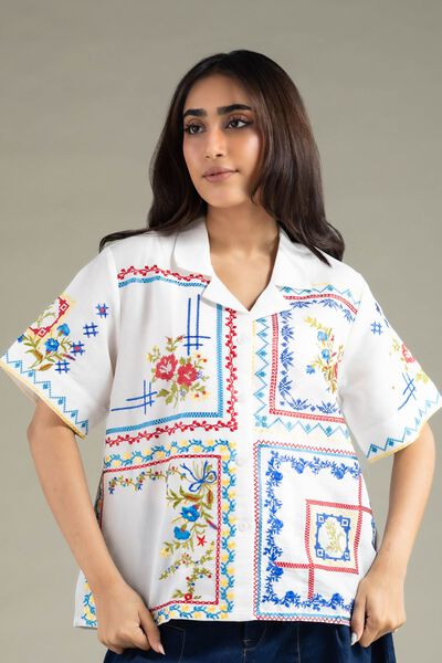 Embroidered | Mesuri | Shirt | USD 17.50