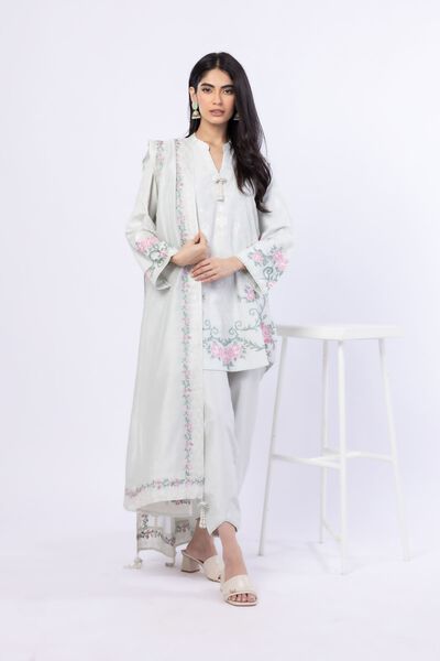 Embroidered | Raw Silk | Kurta | USD 45.00