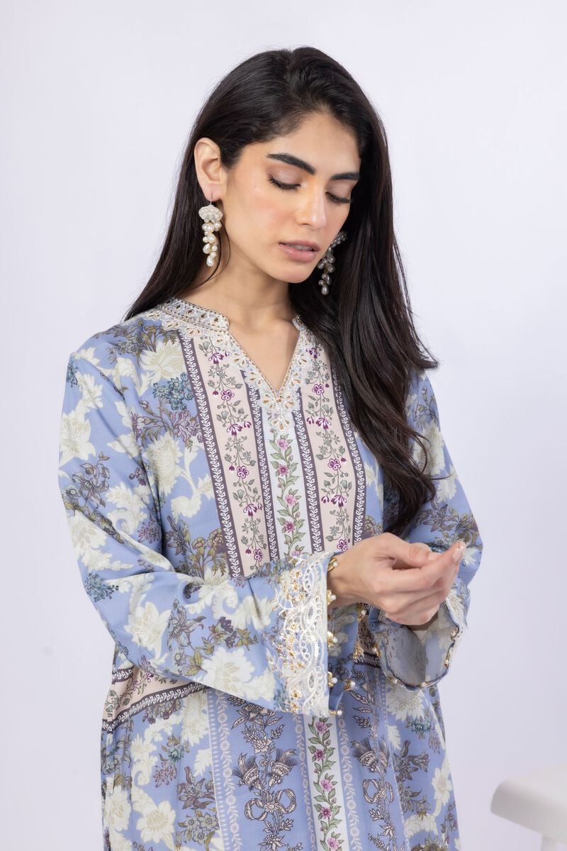 Embroidered | Russian Raw Silk | Kurta | USD 45.00