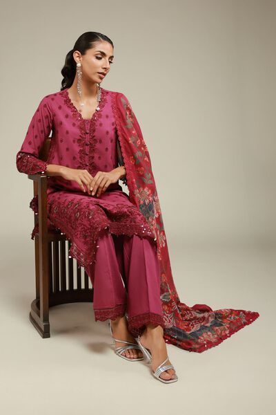 Embroidered | Raw Silk | Kurta | USD 80.00
