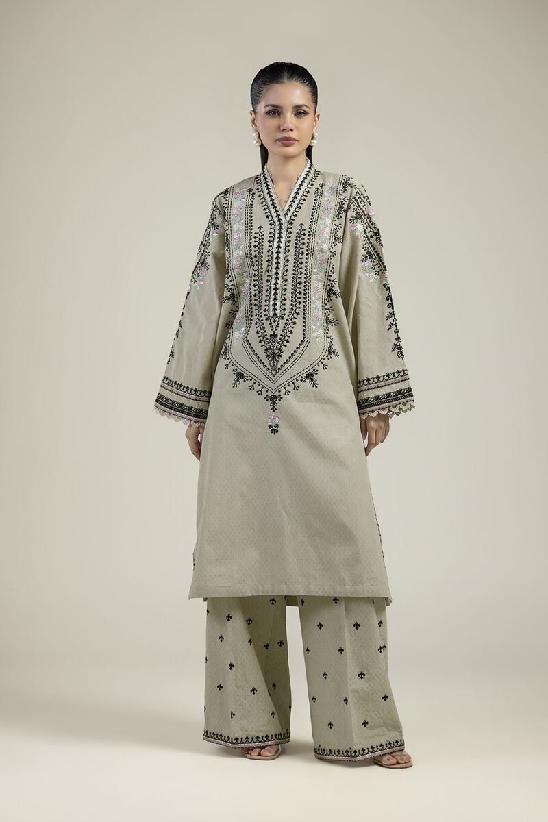 Embroidered | Cotton Dobby | 2-Piece Tailored Set | USD 70.00
