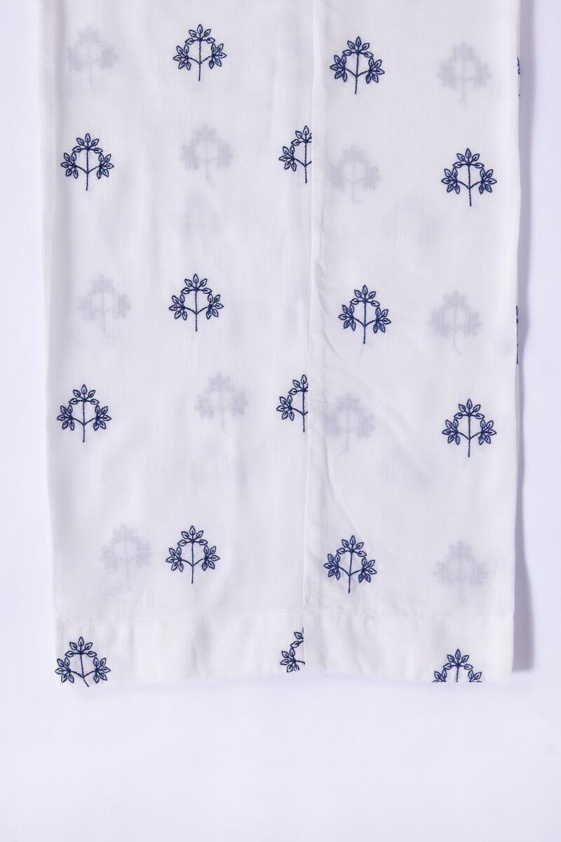 Embroidered | Crosshatch Raw Silk | Pants | USD 15.00