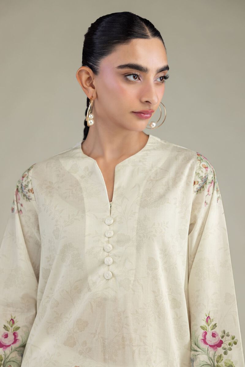 Printed | Cambric | Short V-Neck Kurta | USD 35.00