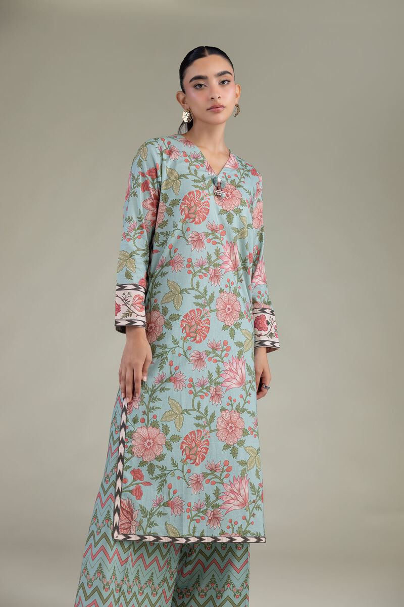 Printed | Cambric | Cambric Longline Kurta | USD 35.00