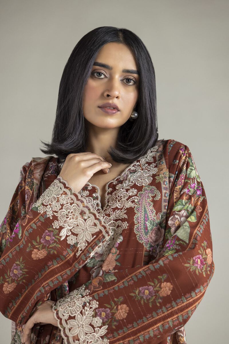 Embroidered | Mesuri | 3-Piece Tailored Set | USD 70.00