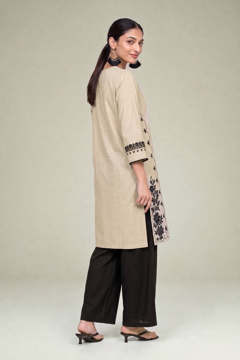 Embroidered | Cambric | Solid Black Pants | USD 30.00