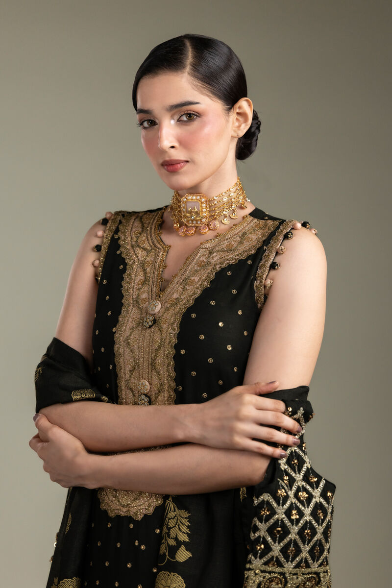 Embroidered | Raw Silk | 3-Piece Co-ord Set | USD 210.00