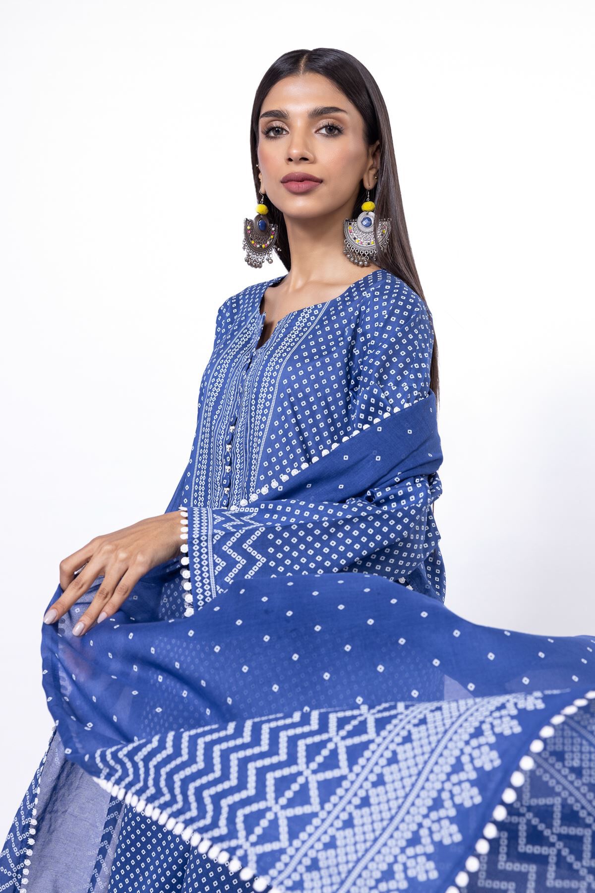 Buy Fabrics 2 Piece | Top and Dupatta | 0.0 N/A | SSZ262B-VG_MULTI