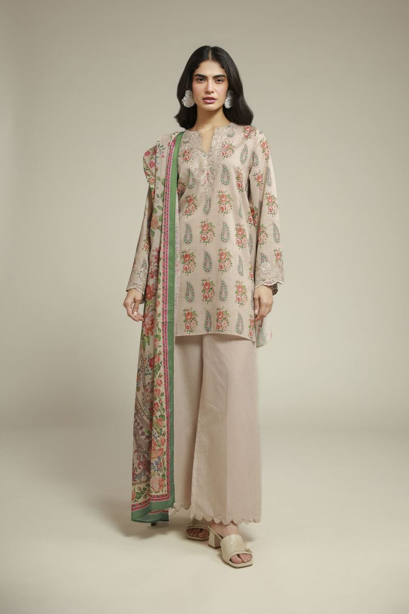 Embroidered | Mesuri | Floral Tailored Suit | USD 70.00