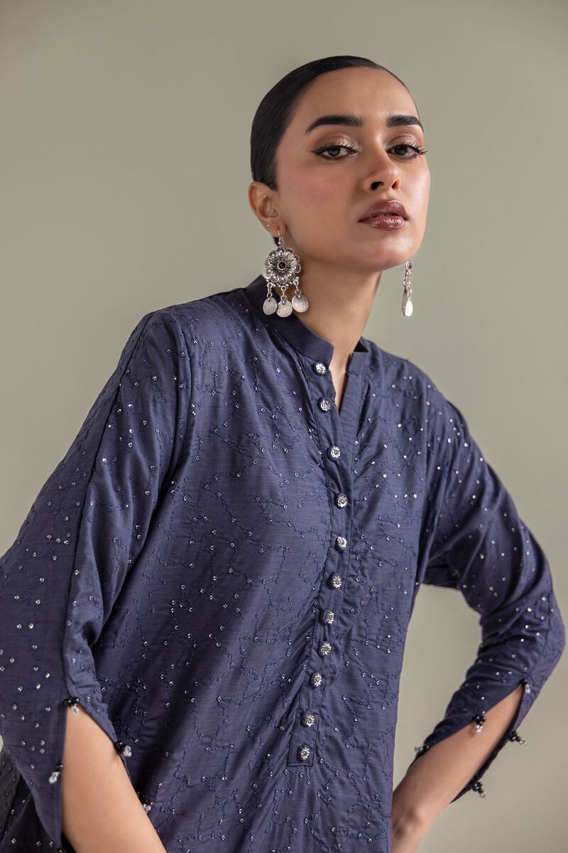 Embroidered | Chiffon | V-Neck Floral Co-ords | USD 100.00