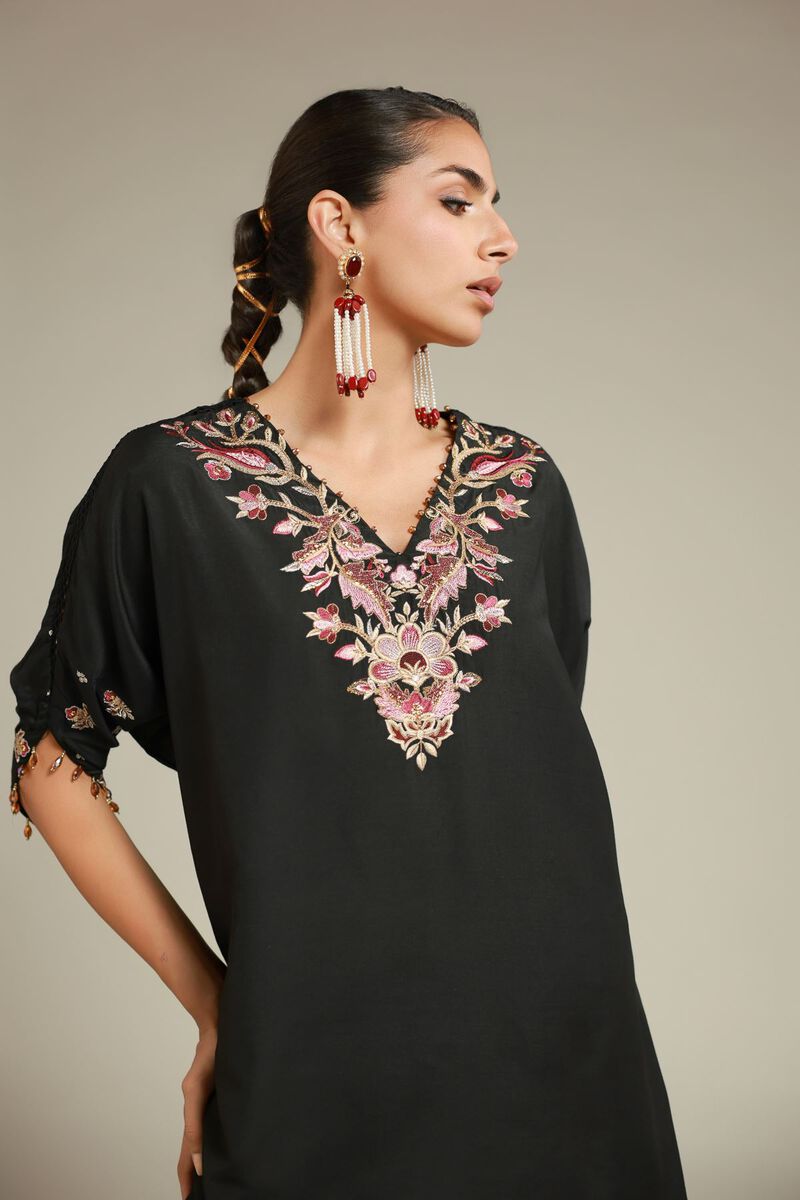 Embroidered | Raw Silk | 2 Piece Co-ord Set | Top and Bottom | USD 65.00