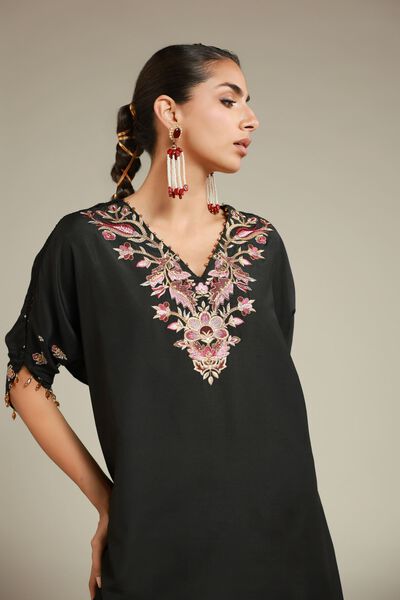 Embroidered | Raw Silk | 2 Piece Co-ord Set | Top and Bottom | USD 65.00