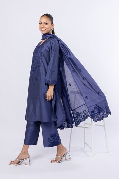 Embroidered | Raw Silk | Pants | USD 18.00