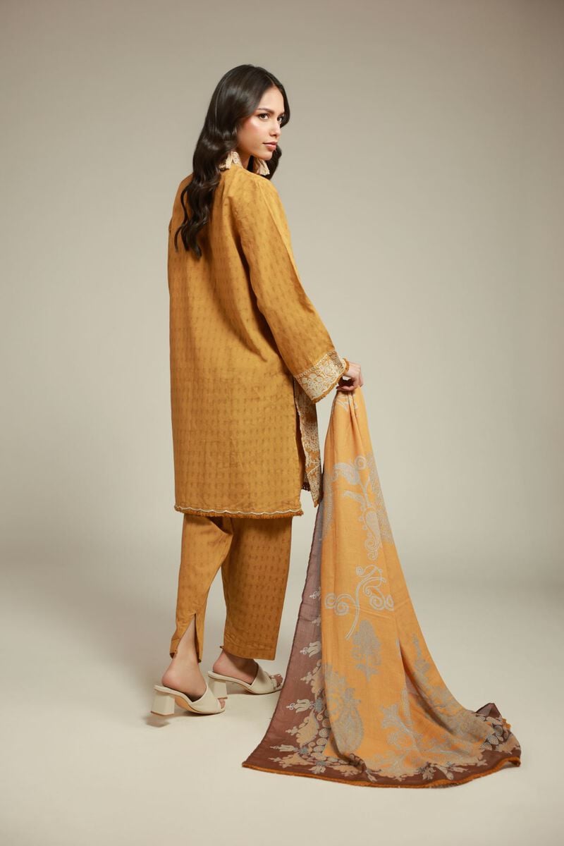 Embroidered | Dobby | Tailored 3-Piece Set | USD 85.00