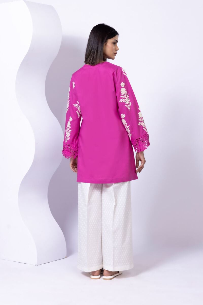 Embroidered | Crosshatch Poplin | Kurta | USD 10.50