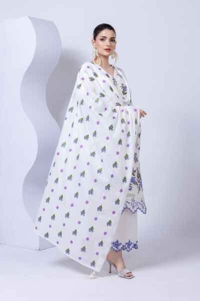 Embroidered | Cotton Square | Dupatta | USD 40.00