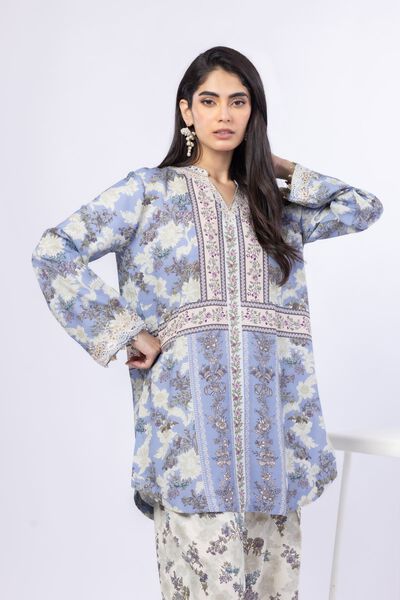 Embroidered | Russian Raw Silk | Kurta | USD 45.00