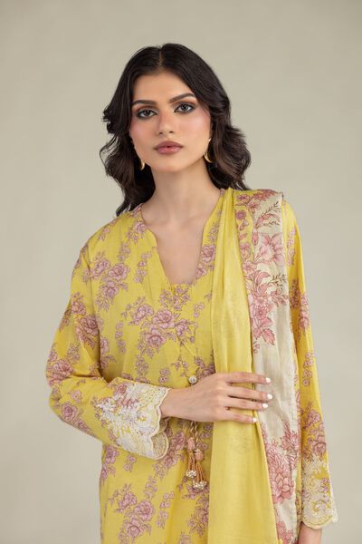 Embroidered | Lawn | Lawn Floral Dupatta | USD 30.00