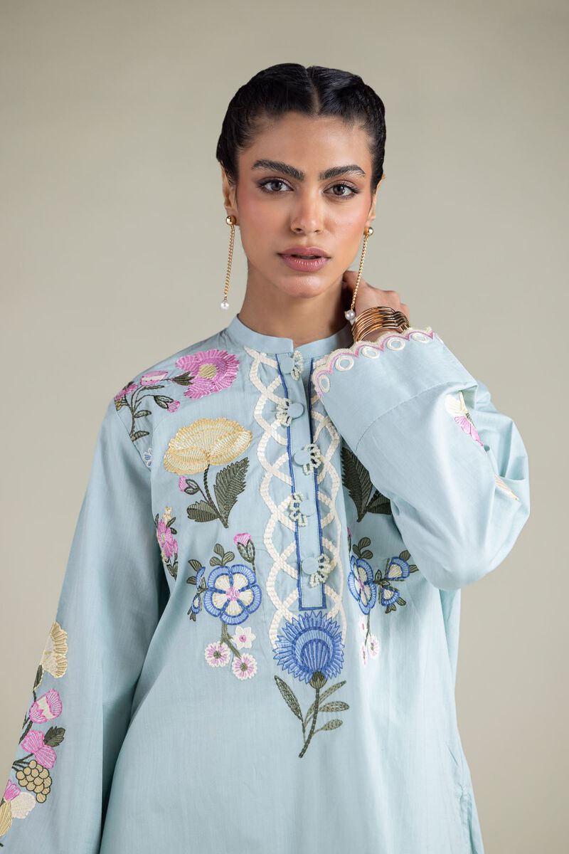 Embroidered | Textured Cotton | Kurta | USD 40.00