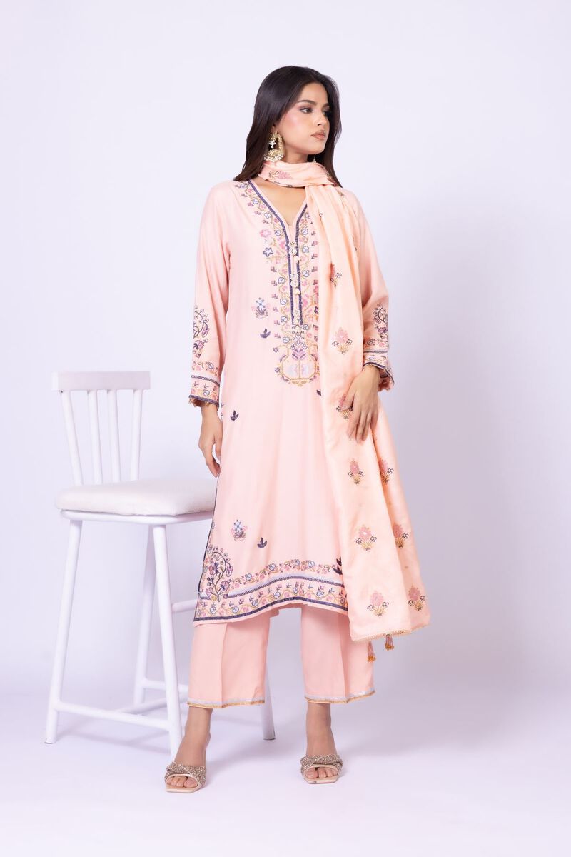 Embroidered | Viscose Oak Silk | Kurta | USD 60.00