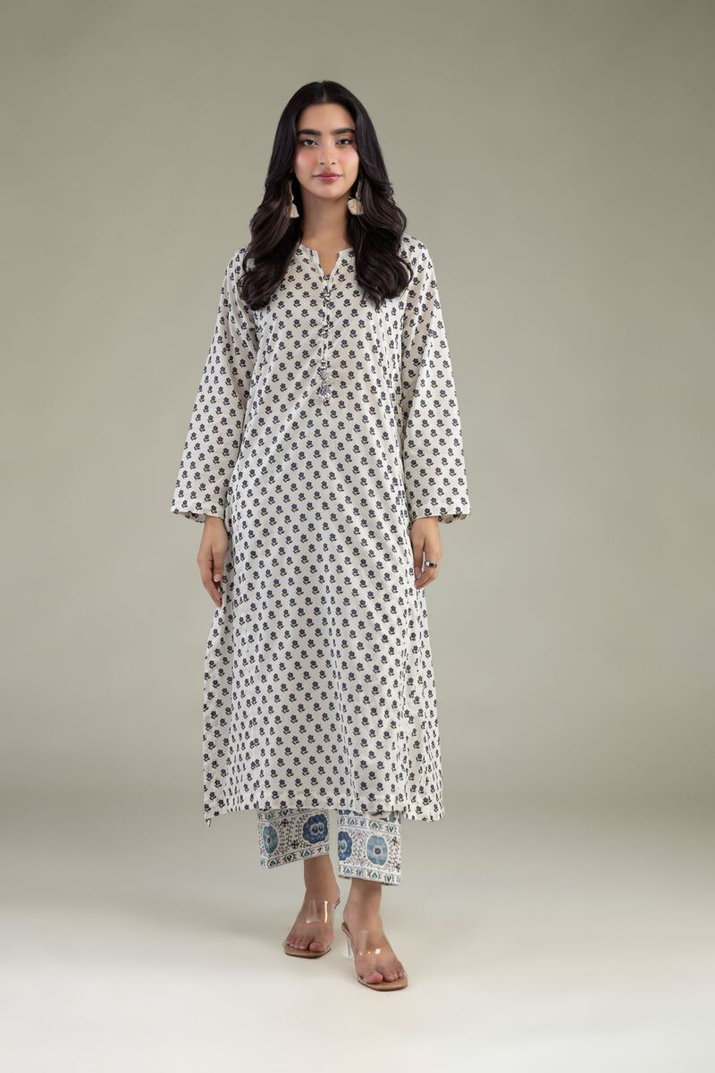 Printed | Cambric | White Cambric Kurta | USD 35.00